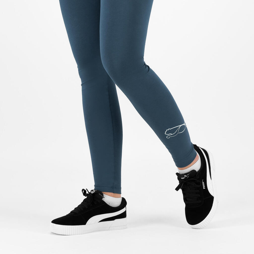 Women's Leggings - Blue/Grey